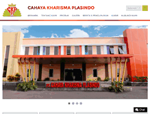 Tablet Screenshot of cahayakharismaplasindo.com